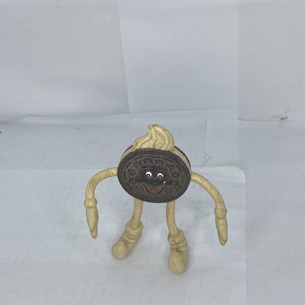 Vintage Nabisco Oreo Cookie 4.5" Bendy Advertisement Toy Bendable Man Figure
